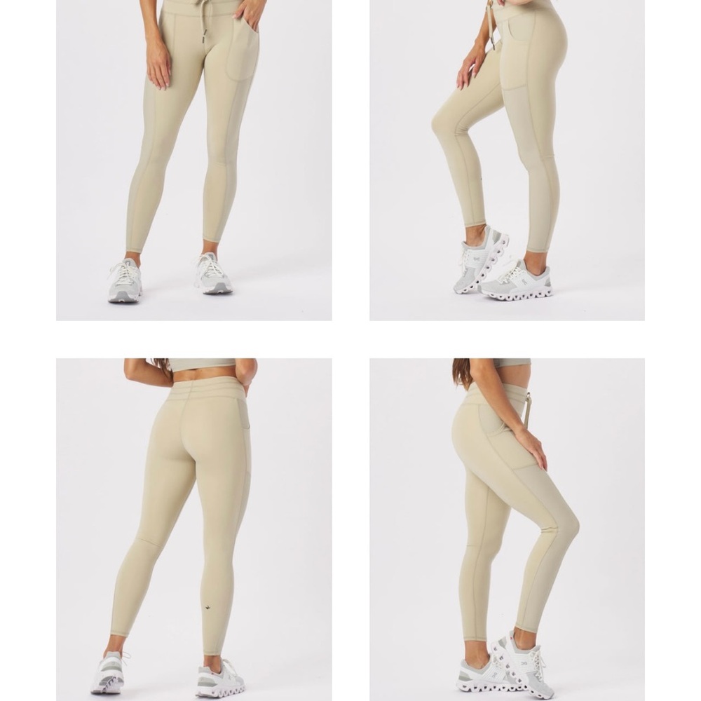 Glyder Versatile Leggings in Linen color 4-Way Stretch Material for movement S